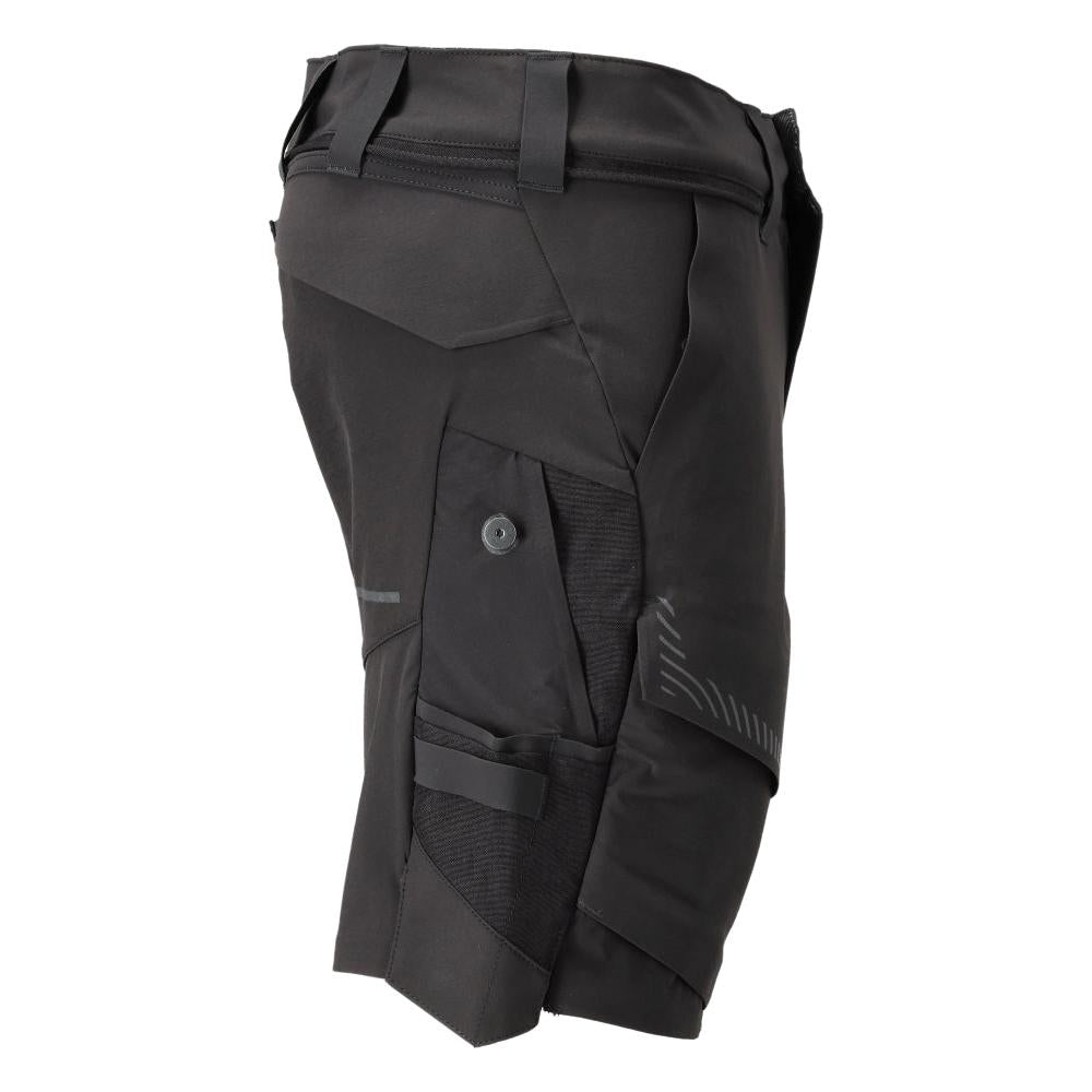 Shortsit, stretch, kevyet shortsit, musta