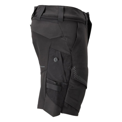 Shortsit, stretch, kevyet shortsit, musta