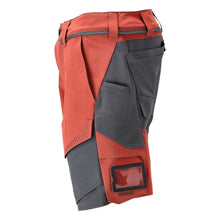 Shortsit, stretch, kevyet shortsit, syksyn punainen/antrasiitinharmaa