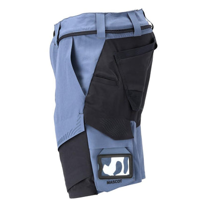 Shortsit, stretch, kevyet shortsit, kivi sininen/musta sininen