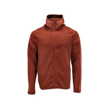 Fleecepusero, huppu, vetoketjullinen microfleece-takki, syksyn punainen