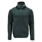 Fleecepusero, huppu, vetoketjullinen microfleece-takki, metsänvihreä