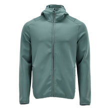 Fleecepusero, huppu, vetoketjullinen microfleece-takki, vaalea metsänvihreä