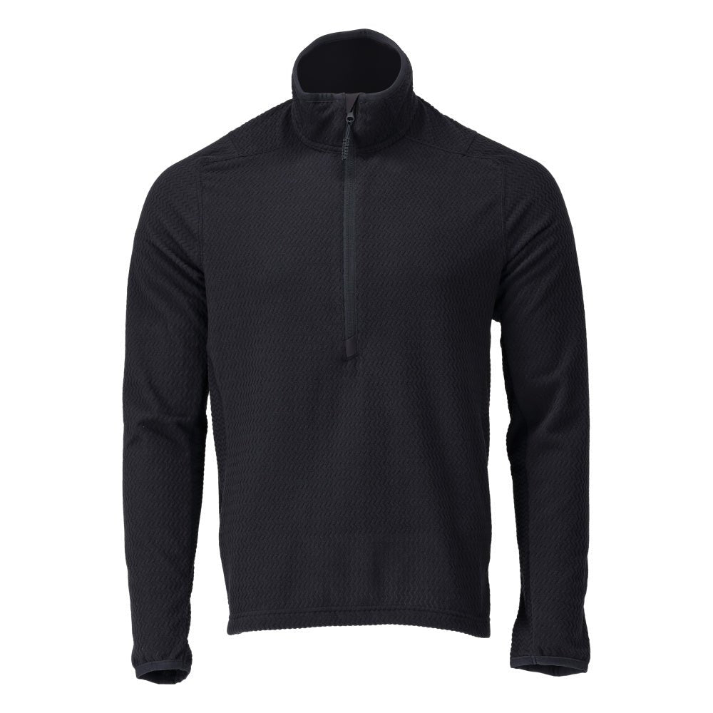 Microfleece-neulepusero, jossa lyhyt vetoketjullinen microfleece-takki