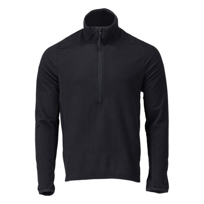 Microfleece-neulepusero, jossa lyhyt vetoketjullinen microfleece-takki