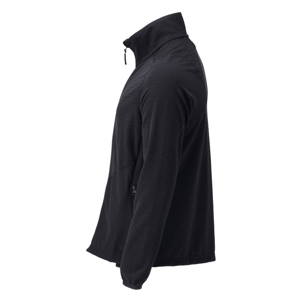 Microfleece-neulepusero, jossa vetoketjullinen microfleece-takki