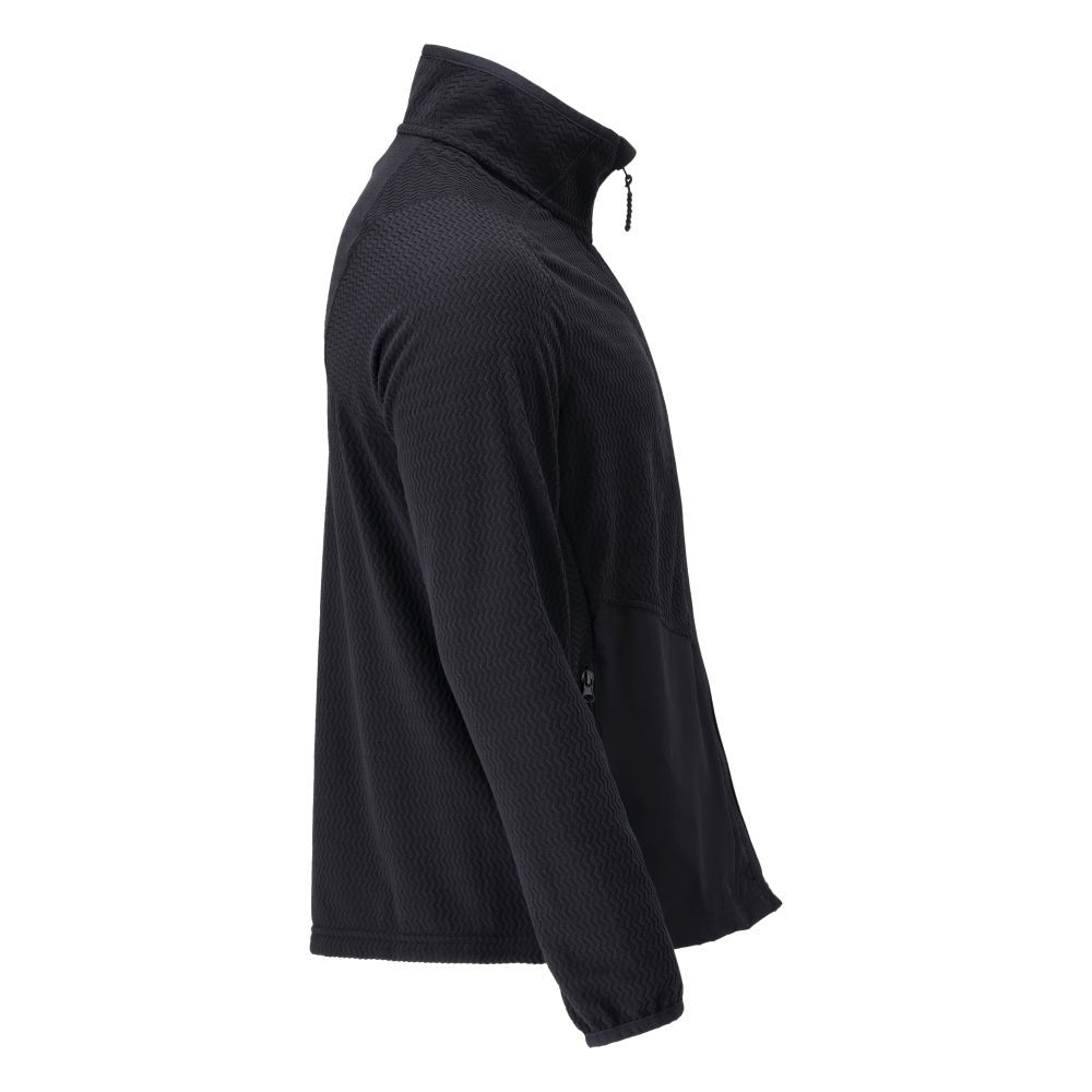 Microfleece-neulepusero, jossa vetoketjullinen microfleece-takki