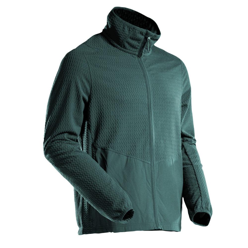 Microfleece-neulepusero, jossa vetoketjullinen microfleece-takki