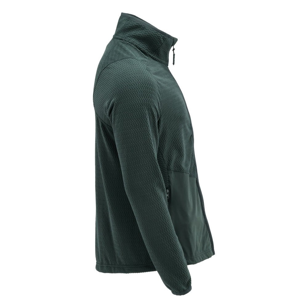 Microfleece-neulepusero, jossa vetoketjullinen microfleece-takki