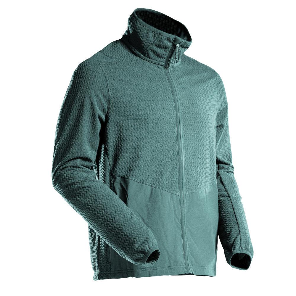 Microfleece-neulepusero, jossa vetoketjullinen microfleece-takki