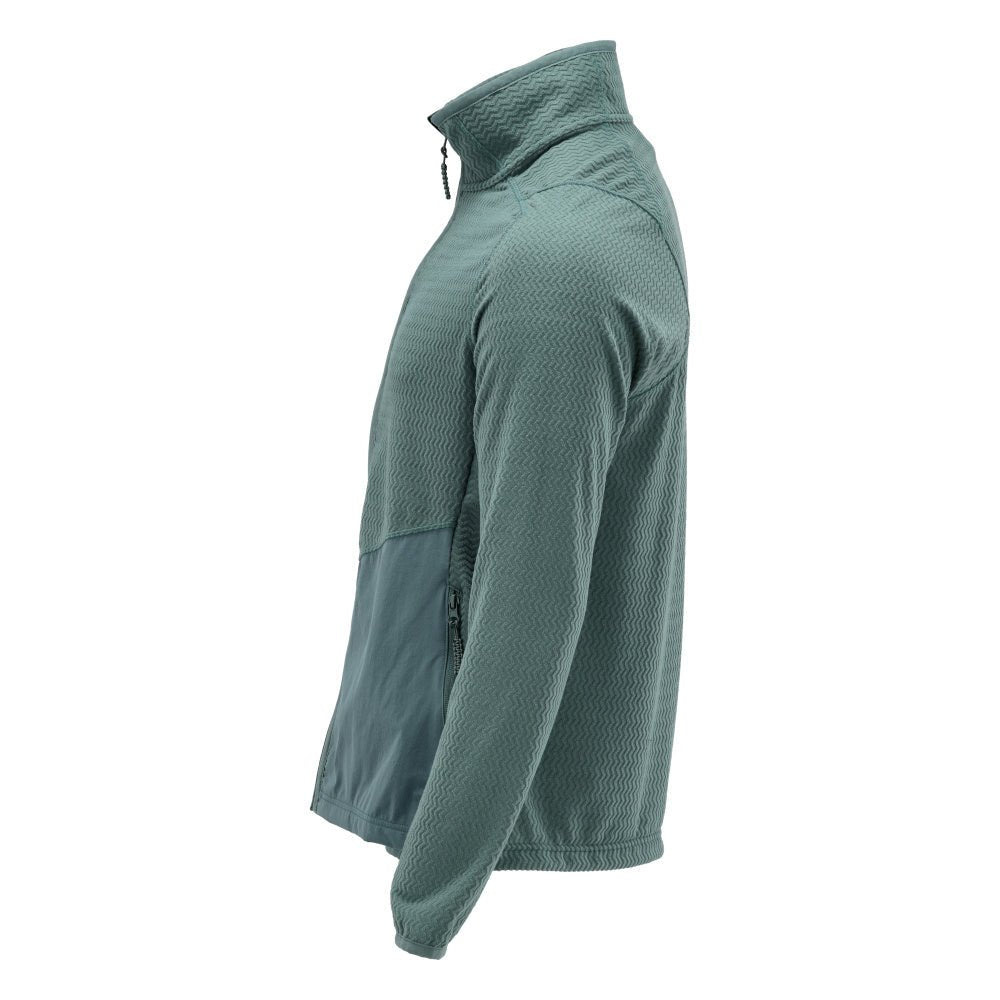 Microfleece-neulepusero, jossa vetoketjullinen microfleece-takki