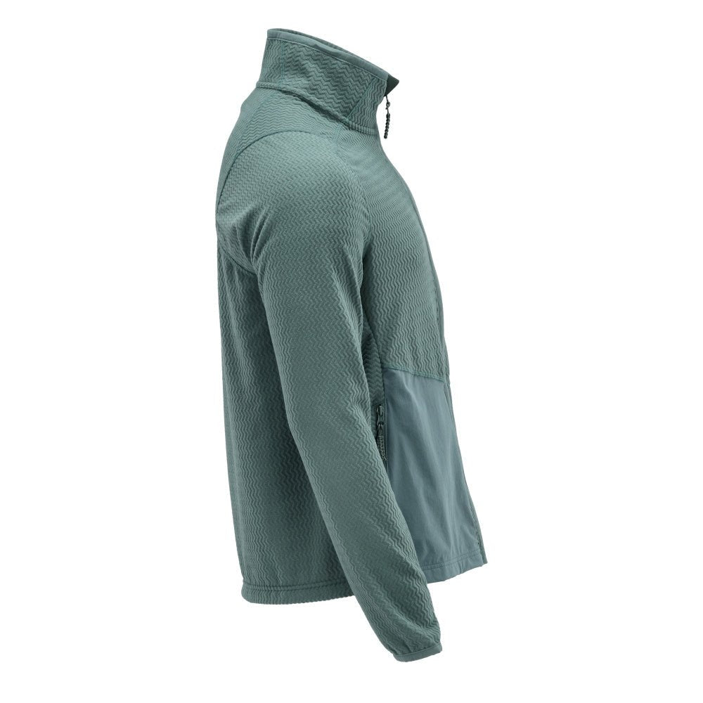 Microfleece-neulepusero, jossa vetoketjullinen microfleece-takki