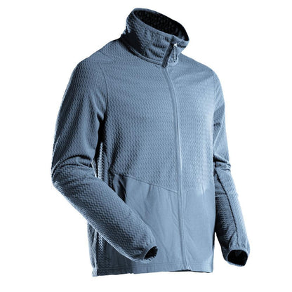 Microfleece-neulepusero, jossa vetoketjullinen microfleece-takki