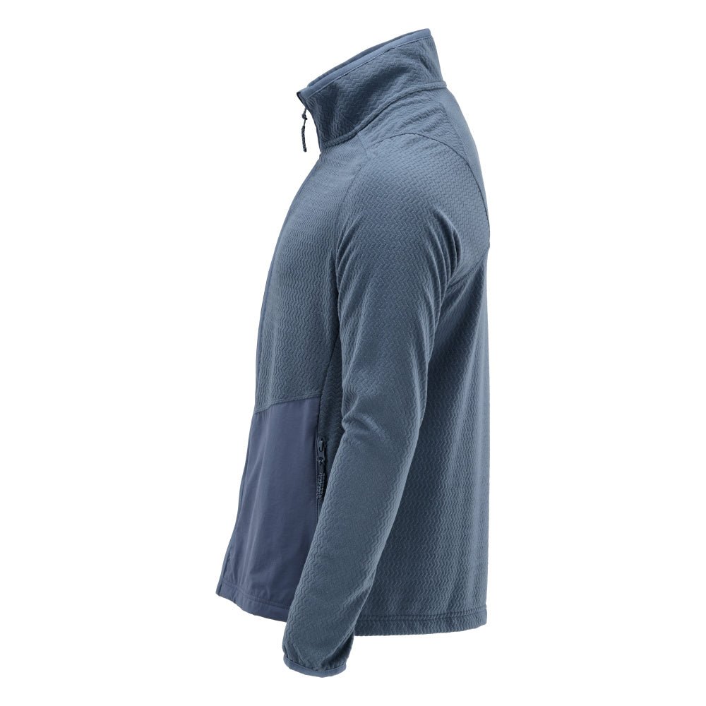Microfleece-neulepusero, jossa vetoketjullinen microfleece-takki