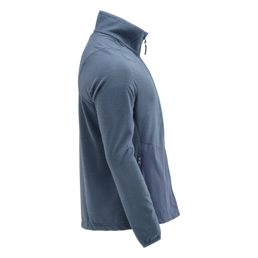 Microfleece-neulepusero, jossa vetoketjullinen microfleece-takki