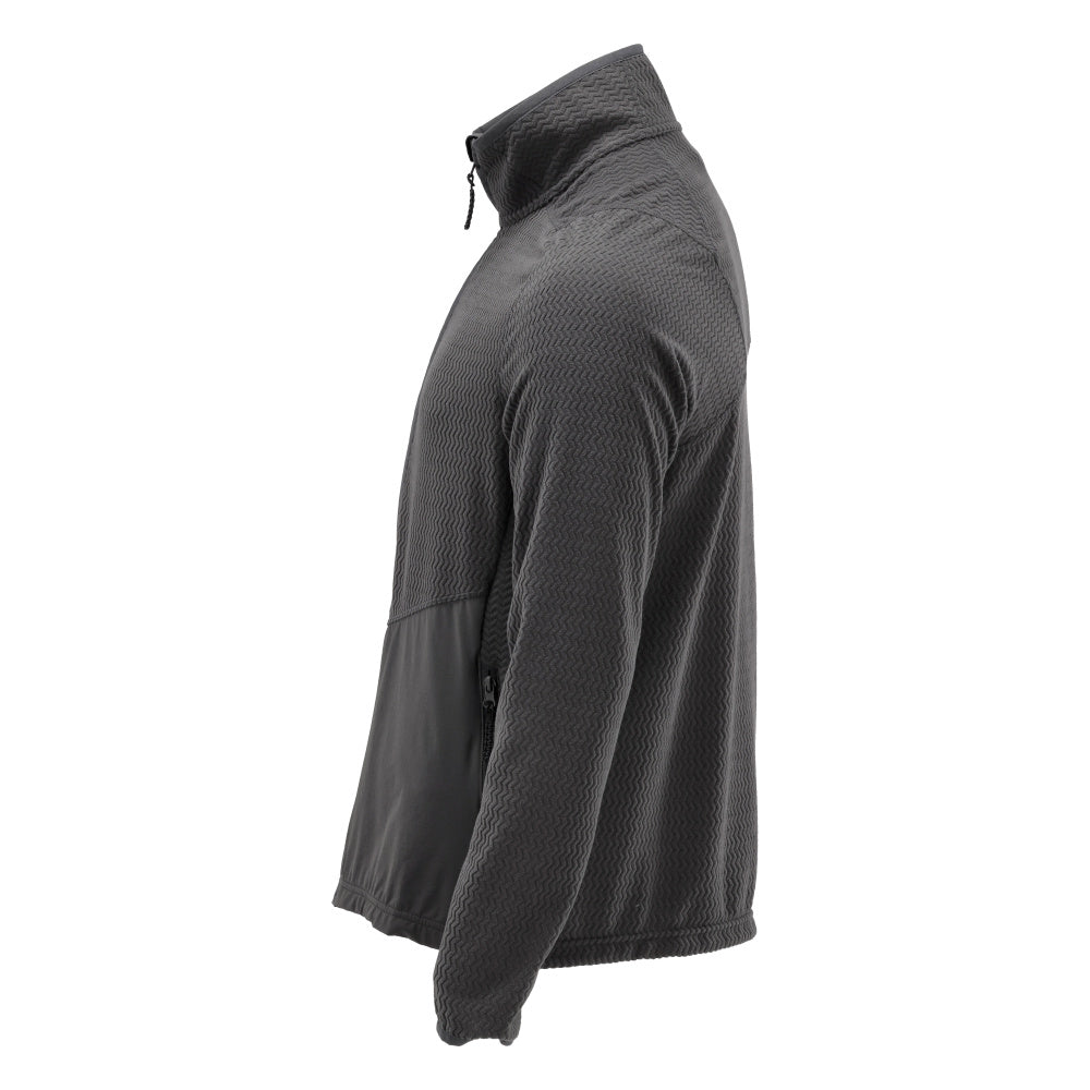 Microfleece-neulepusero, jossa vetoketjullinen microfleece-takki