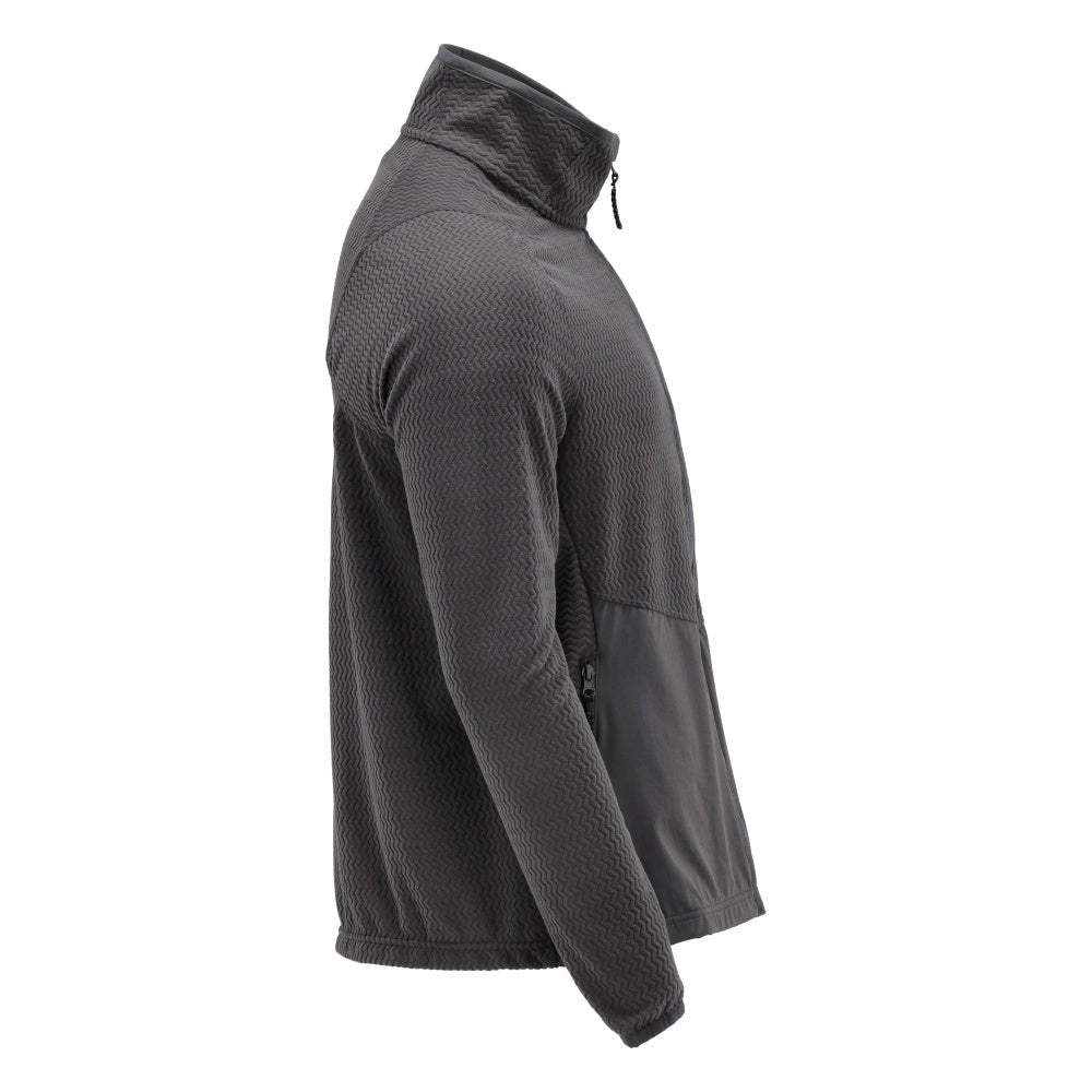 Microfleece-neulepusero, jossa vetoketjullinen microfleece-takki