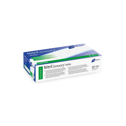 Meditrade Nitrile Sensory valkoinen