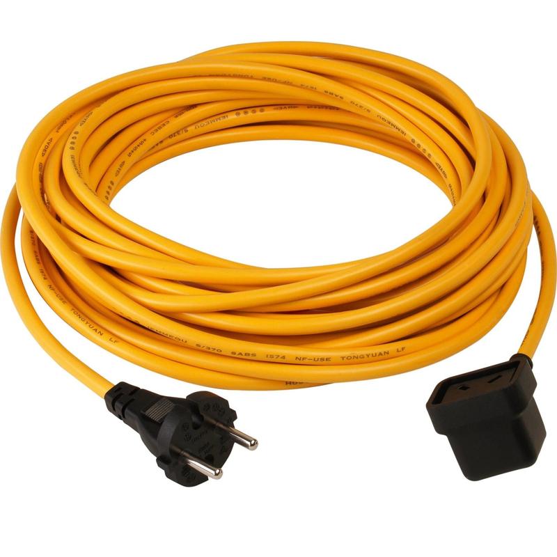 Numatic NuCable supply cable with plug, 3 x 1 mm² - 15 m long YELLOW | Pakkaus (1 kpl)