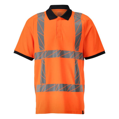 Poolopaita, moderni istuvuus poolopaita, hi-vis oranssi