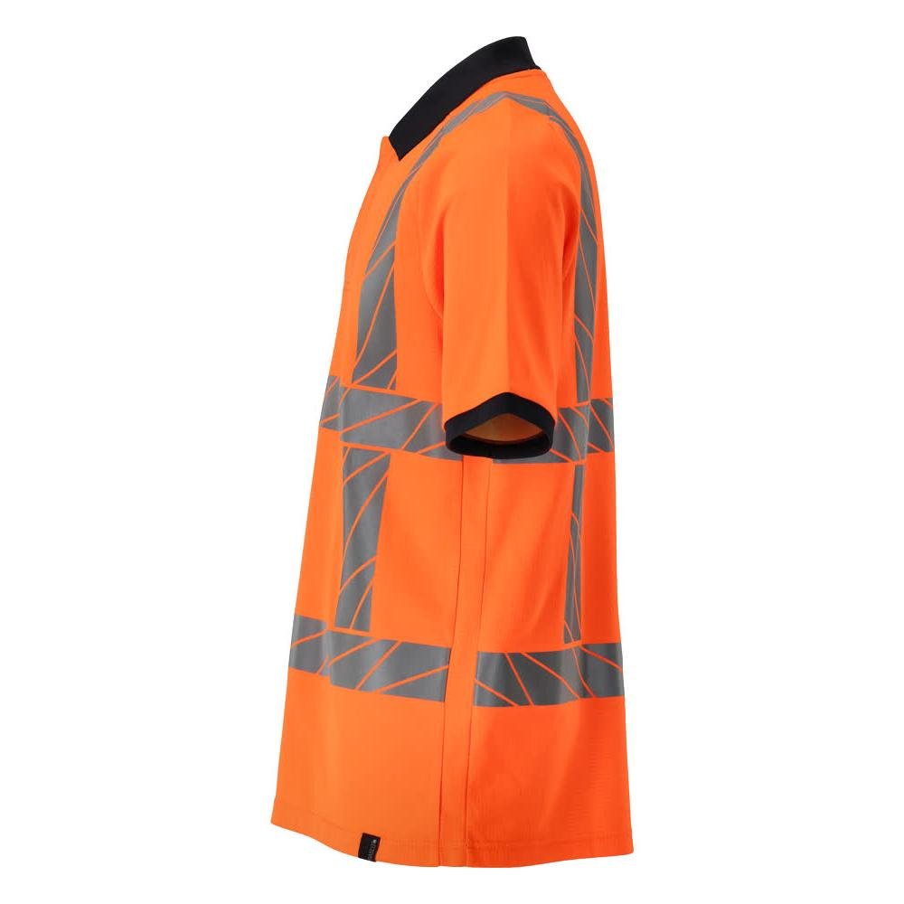 Poolopaita, moderni istuvuus poolopaita, hi-vis oranssi