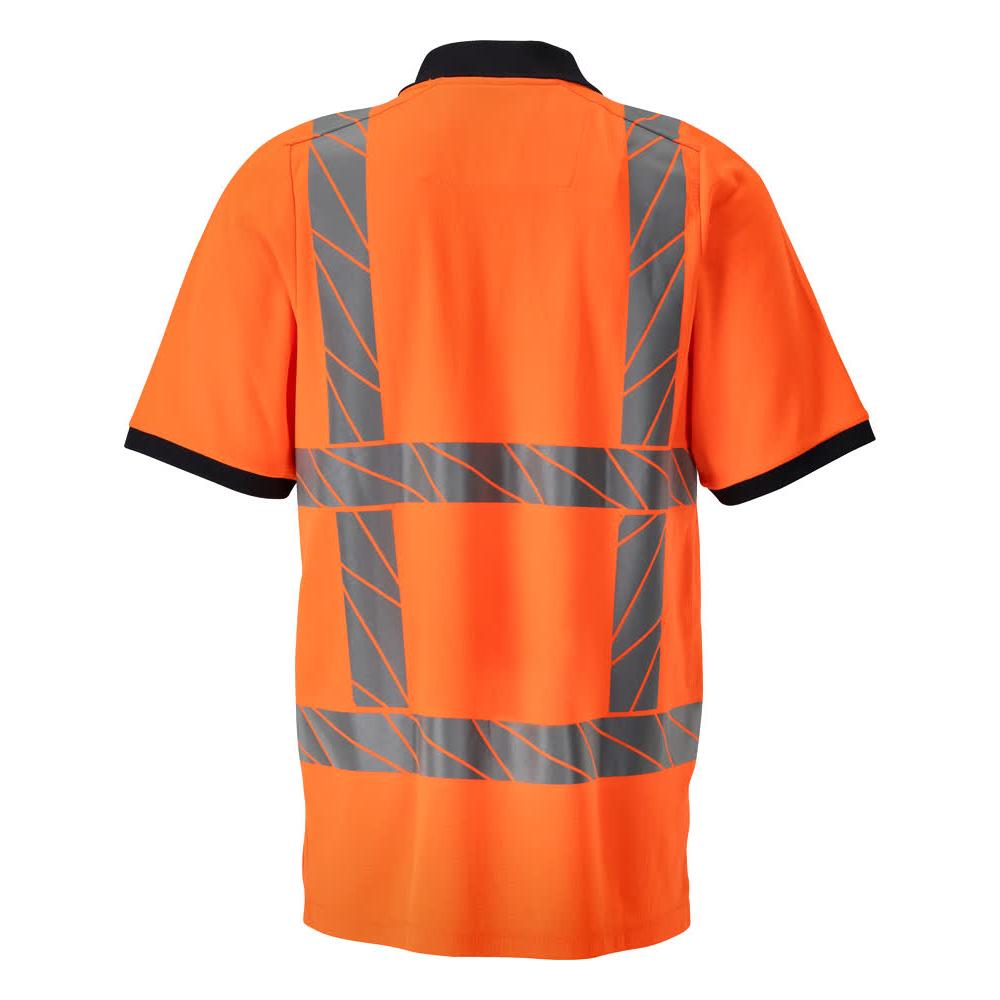 Poolopaita, moderni istuvuus poolopaita, hi-vis oranssi