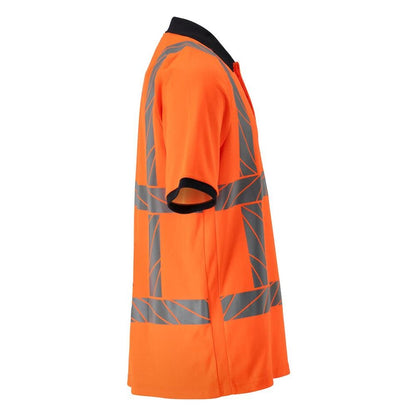 Poolopaita, moderni istuvuus poolopaita, hi-vis oranssi
