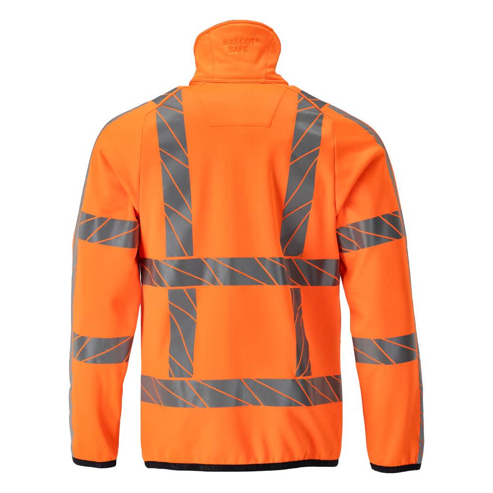 Fleece-villapaita vetoketjulla mikrofleece-takki, hi-vis oranssi