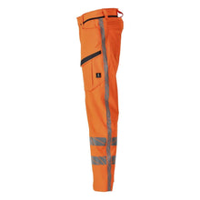 Housut reisitaskuilla, joustavat housut, hi-vis oranssi