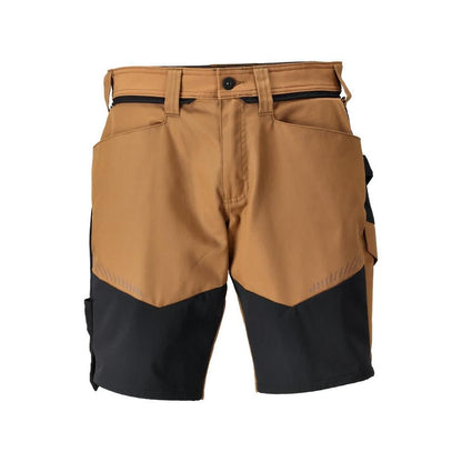 Shortsit, kevyet shortsit, pähkinänruskea/musta