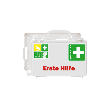 Erste-Hilfe-Koffer QUICK-CD weiss mit Füllung Standard DIN 13157