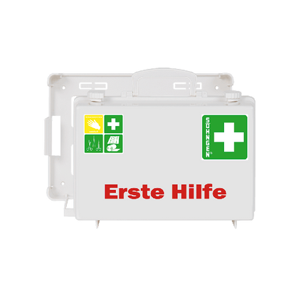 Erste Hilfe-Koffer SN-CD weiss mit Füllung Standard DIN 13157