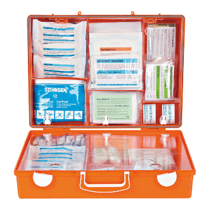 Erste-Hilfe-Koffer MT-CD orange mit Füllung Standard ERW DIN 13169