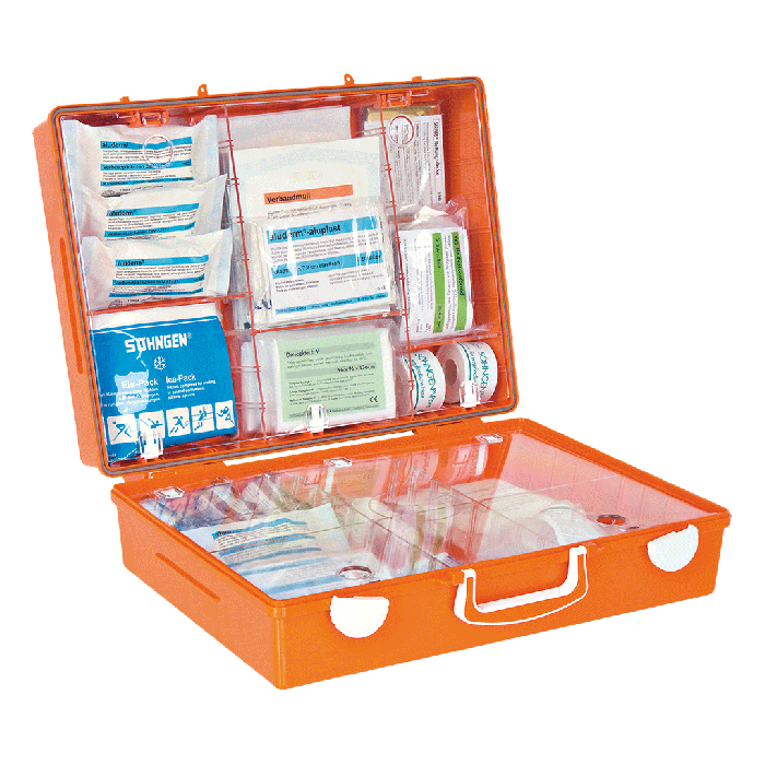Erste-Hilfe-Koffer MT-CD orange mit Füllung Standard ERW DIN 13169