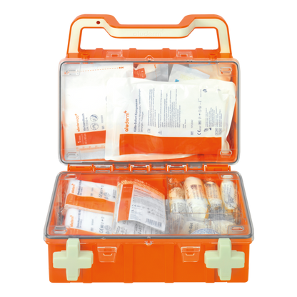 Ensiapulaukku oranssi DYNAMIC-GLOW S standardi DIN 13157 | Matkalaukku (1 kpl)