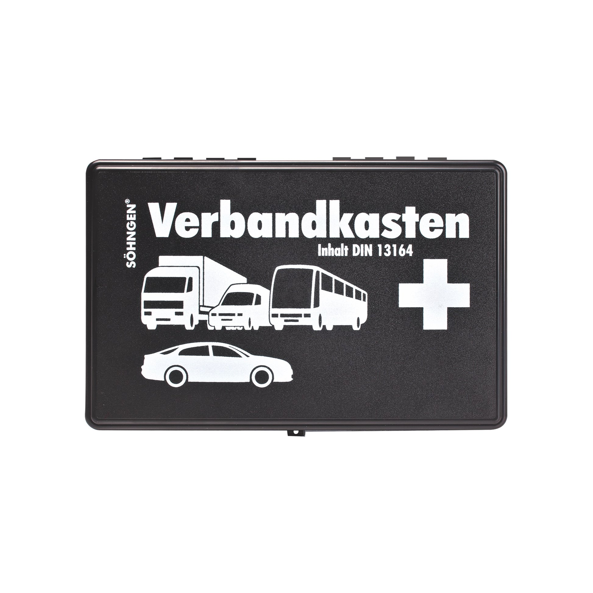 KFZ-Verbandkasten KU schwarz mit Füllung Standard DIN 13164