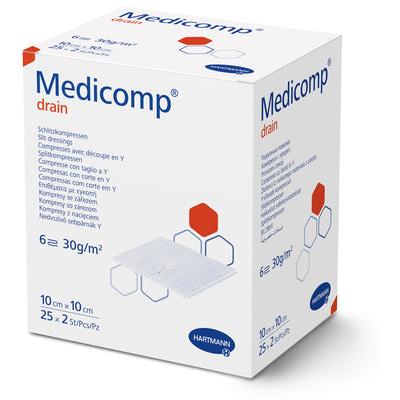 Medicomp dr st 10x10 S306f | Pakkaus (50 kpl)