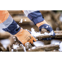 NITRAS SOFT GRIP W, talvihanskat, oranssi / tummansininen