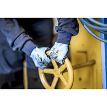 NITRAS SOFT GRIP, asennuskäsineet, vaaleansininen / tummansininen