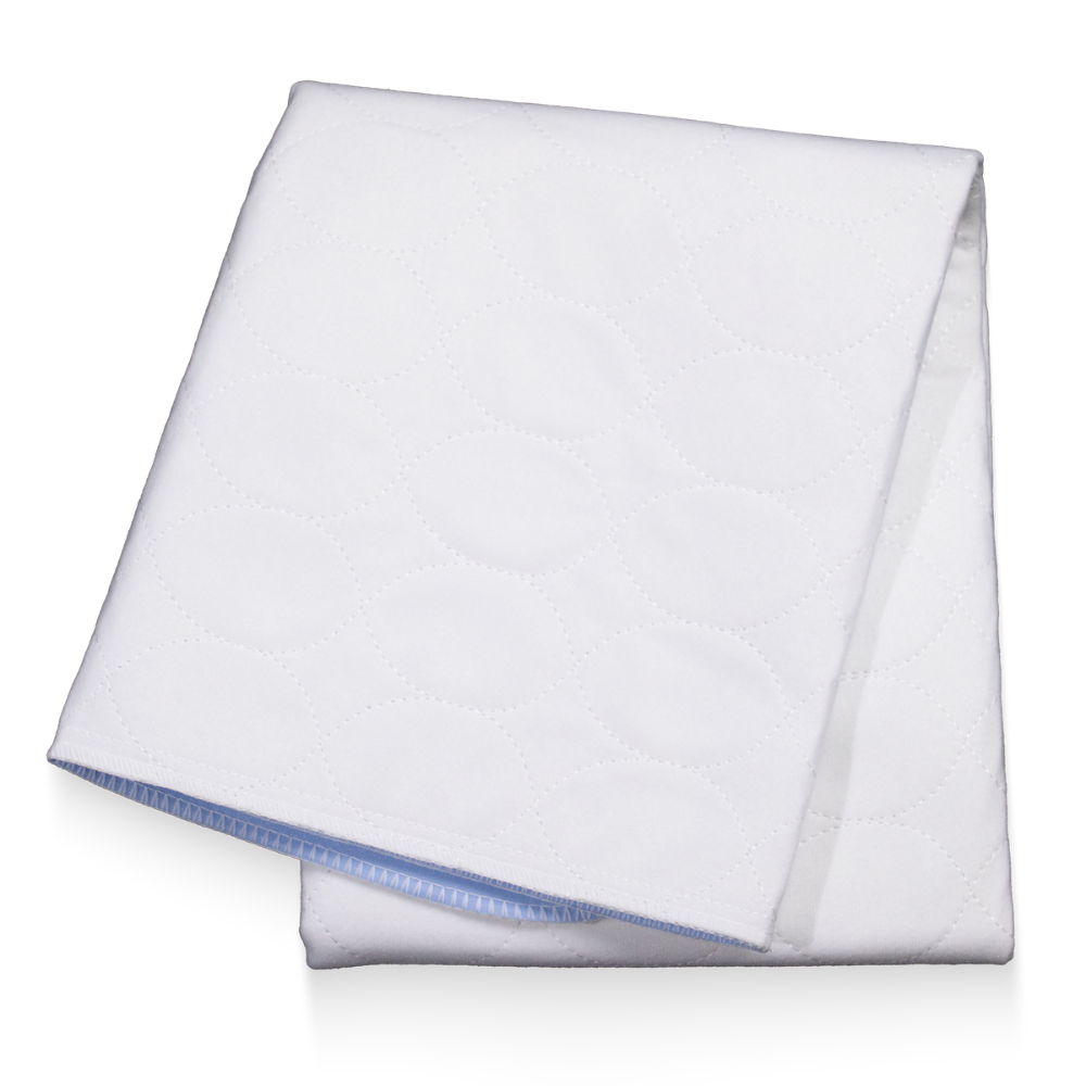 AMPri MED-COMFORT sängynsuojatyyny pestävä 75 x 90 cm, sininen/valkoinen | Pakkaus (1 kpl)