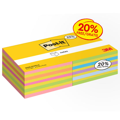 3M Post-it® muistilappukuutio sisältää 2 kuutiota, joissa on 450 arkkia (76x76mm) eri väreissä. Valmistettu 3M Deutschland GmbH:n toimesta, muistilaput toimitetaan PEFC-sertifioidussa pakkauksessa - ihanteellinen jokaiselle toimistolle.