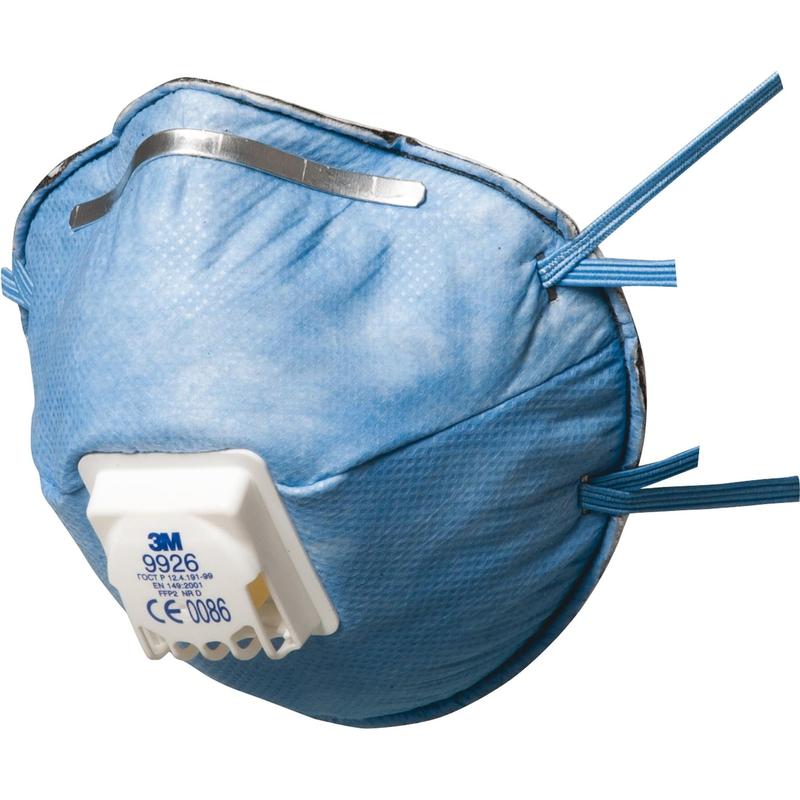 3M™-erikoishiukkasmaski, FFP2, venttiilillä, 9926 | Laatikko (10 pakkausta)
