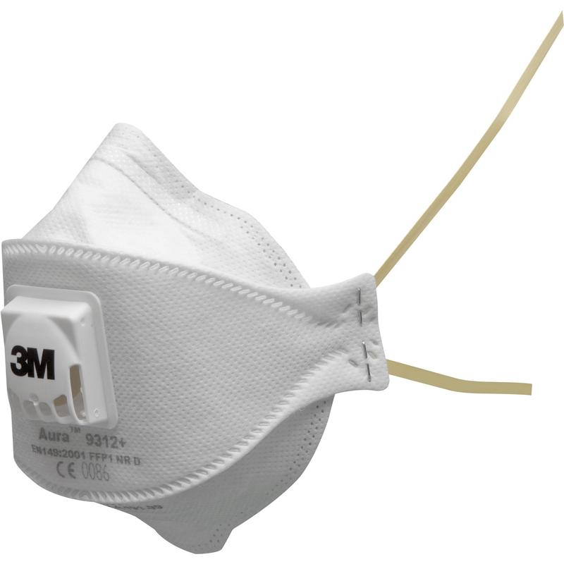 3M™ Aura™ -hiukkasnaamari, FFP1, venttiilillä, 9312+ | Pakkaus (10 kpl)