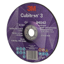 3M™ Cubitron™ 3 Cut and Grind hiomalaikka, 94542, 36+, T27, 180 mm x 4,2 mm x 22,23 mm, EN, 10/pakkaus, 20 kpl/PU | Pakkaus (10 kpl)