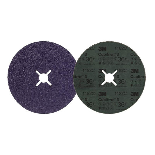 3M™ Cubitron™ 3 Fiber Disc 1182C, 36+ - Hioma-aine metallille