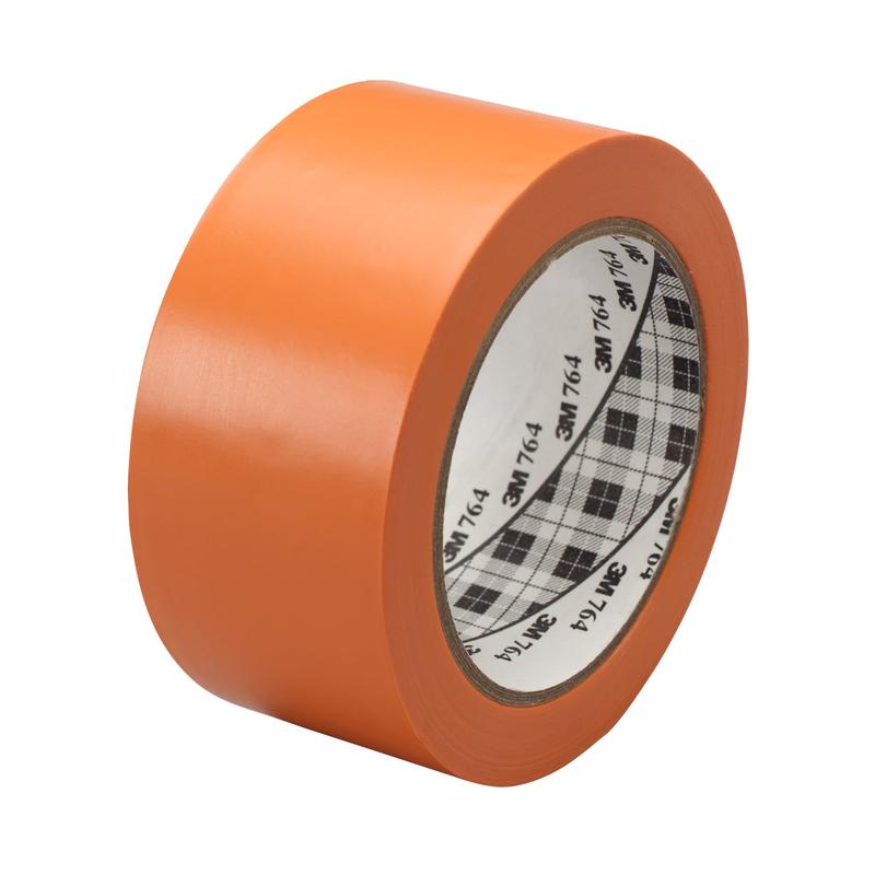 3M™ yleiskäyttöinen PVC-teippi 764, oranssi, 50 mm x 33 m, 0,13 mm | Pakkaus (1 rulla)