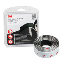 3M™ Hook and Loop -teippi SJ352B, musta, 25 mm x 1,25 m, 4,4 mm, läpipainopakkaus IPC | Pakkaus (1 rulla)