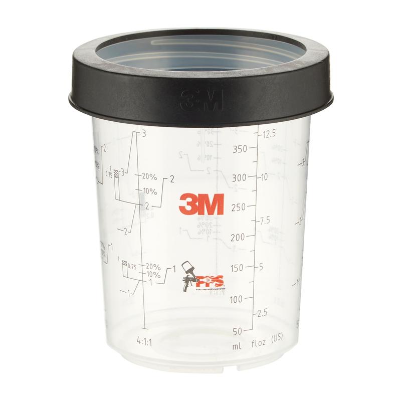 3M™ PPS™ Ulompi kuppi kierrerenkaalla, Midi, 400 ml, 16122 | Pakkaus (400 ml)