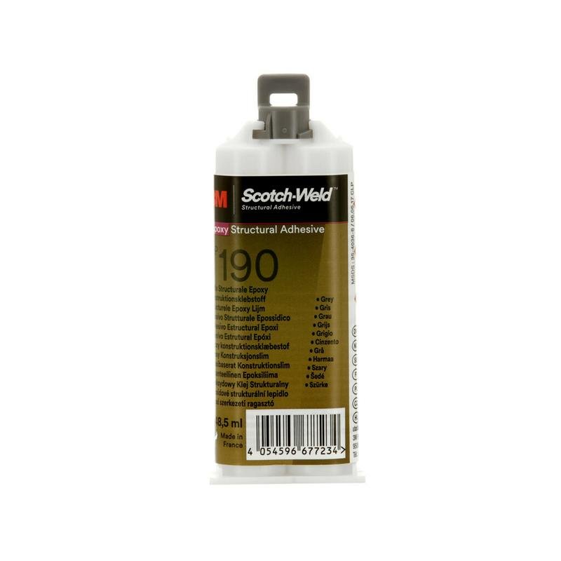 3M™ Scotch-Weld™ 2-osainen epoksipohjainen rakennusliima DP190, harmaa, 48,5 ml | Pakkaus (1 kpl)