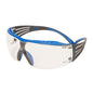 3M™ SecureFit™ 400X suojalasit, siniset/harmaat temppelit, Scotchgard™ huurtumista ja naarmuuntumista estävä pinnoite (K&N), kirkas linssi, SF401XSGAF-BLU-EU, 20 per pakkaus | Pakkaus (1 kpl)